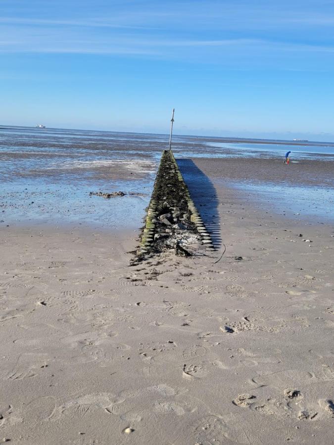 Strandkajuete Hooksiel Schillig Esterno foto